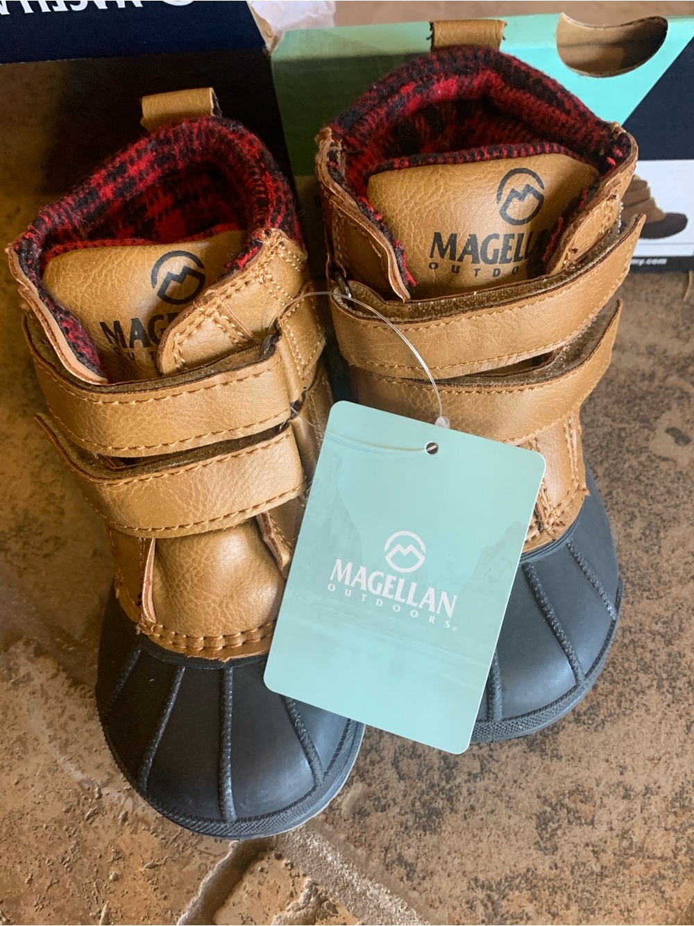Magellan Outdoors Kids Brown and Black Waterproof Winter Boots